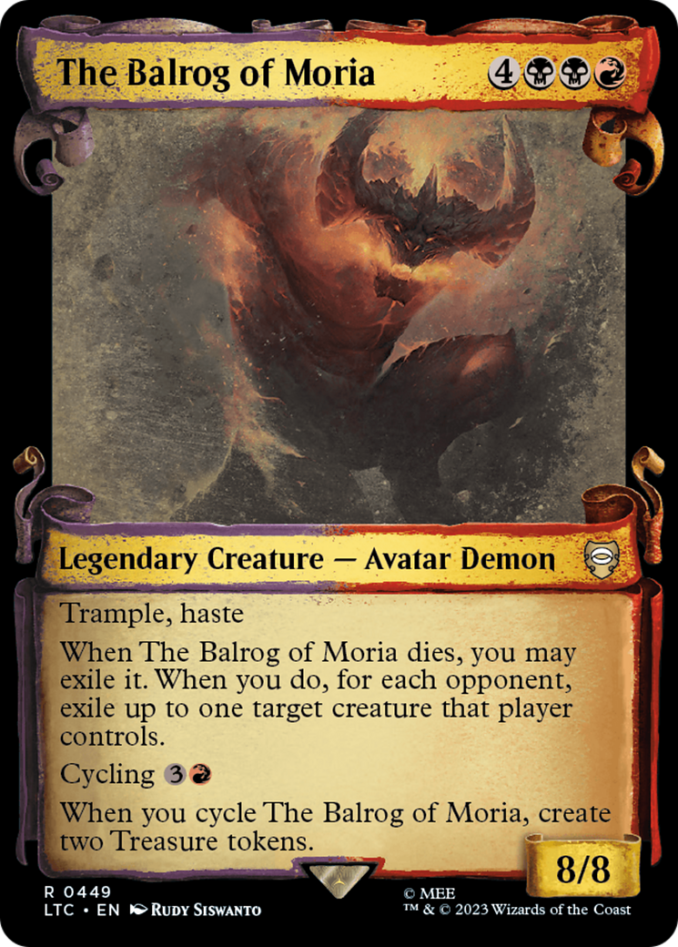 The Balrog of Moria [The Lord of the Rings: Tales of Middle-Earth Commander Showcase Scrolls] | Good Games Cannington