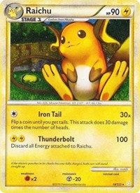 Raichu (10/123) (Cracked Ice Holo) [HeartGold & SoulSilver: Base Set] | Good Games Cannington