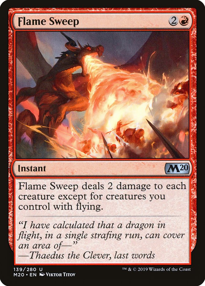 Flame Sweep [Core Set 2020] | Good Games Cannington