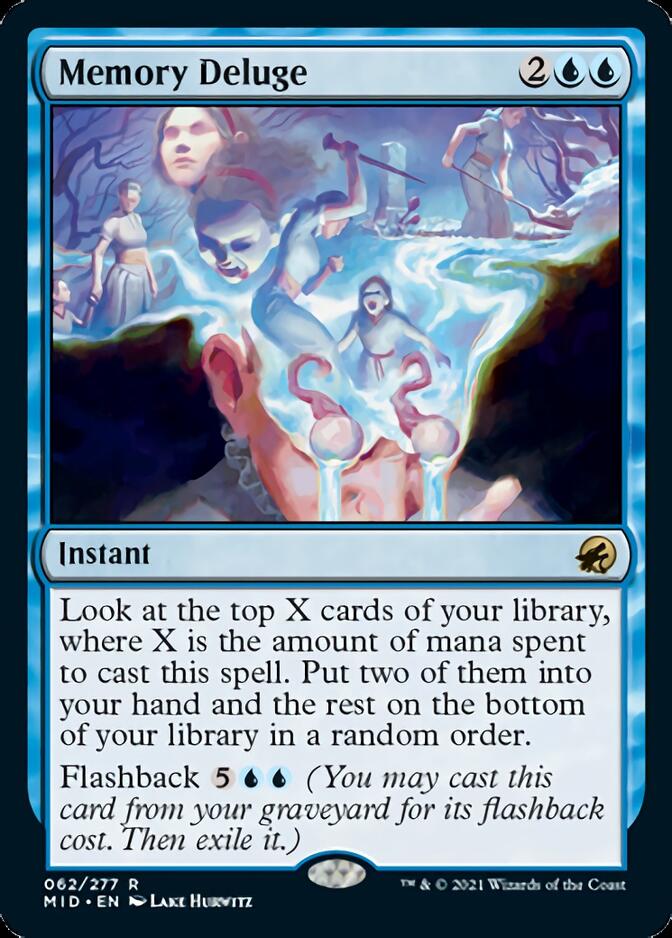 Memory Deluge [Innistrad: Midnight Hunt] | Good Games Cannington