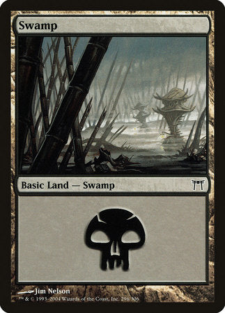 Swamp (296) [Champions of Kamigawa] | Good Games Cannington