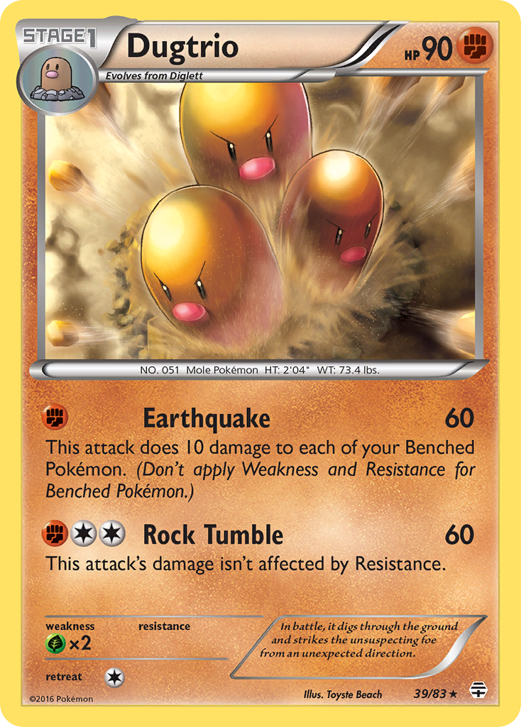 Dugtrio (39/83) [XY: Generations] | Good Games Cannington