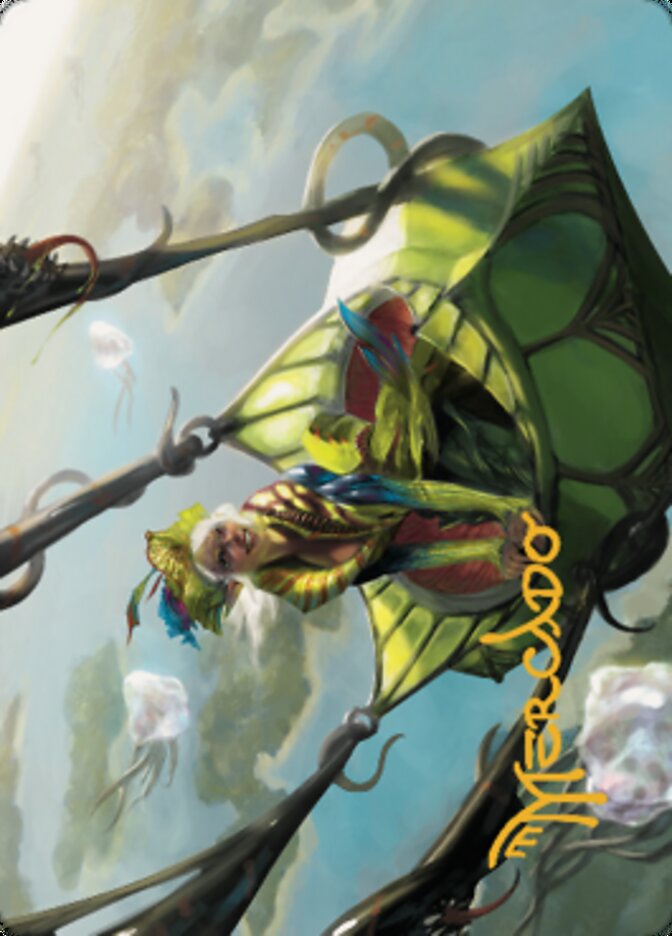 Nael, Avizoa Aeronaut Art Card (Gold-Stamped Signature) [Dominaria United Art Series] | Good Games Cannington
