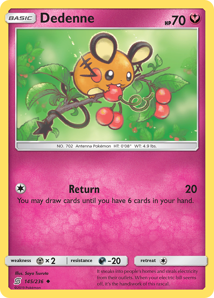 Dedenne (145/236) [Sun & Moon: Unified Minds] | Good Games Cannington
