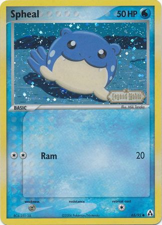 Spheal (65/92) (Stamped) [EX: Legend Maker] | Good Games Cannington
