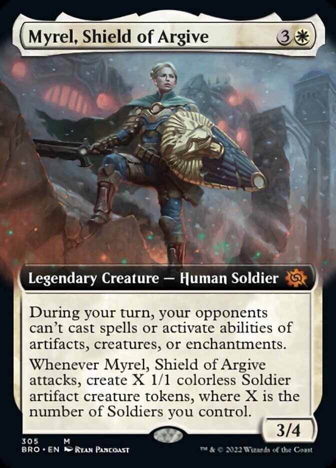 Myrel, Shield of Argive (Extended Art) [The Brothers' War] | Good Games Cannington