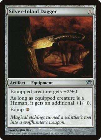Silver-Inlaid Dagger [Innistrad] | Good Games Cannington