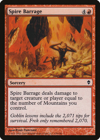 Spire Barrage [Zendikar] | Good Games Cannington