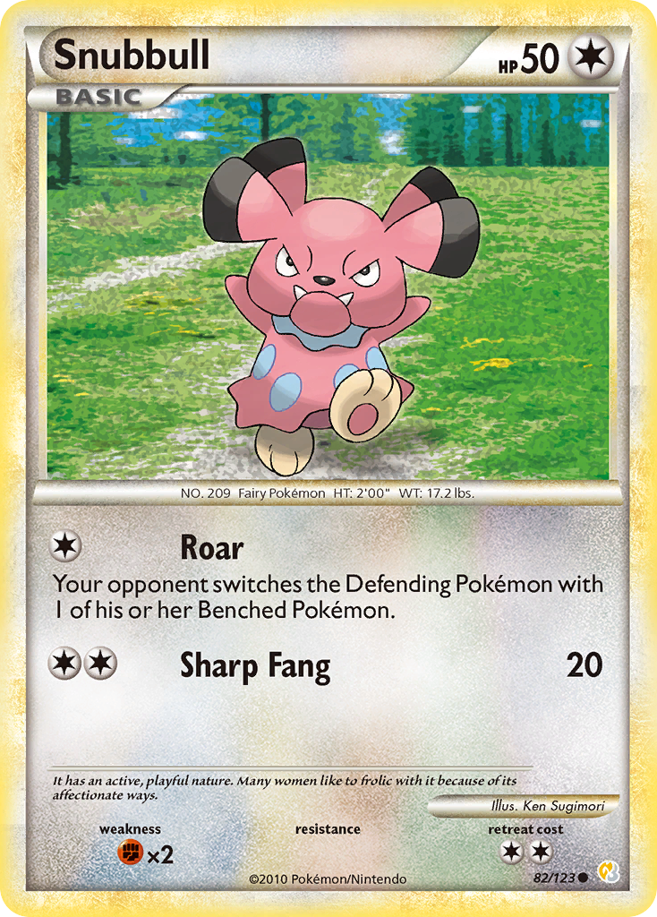 Snubbull (82/123) [HeartGold & SoulSilver: Base Set] | Good Games Cannington