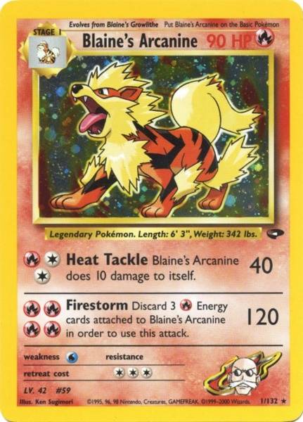 Blaine's Arcanine (1/132) [Gym Challenge Unlimited] | Good Games Cannington