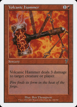 Volcanic Hammer [Seventh Edition] | Good Games Cannington