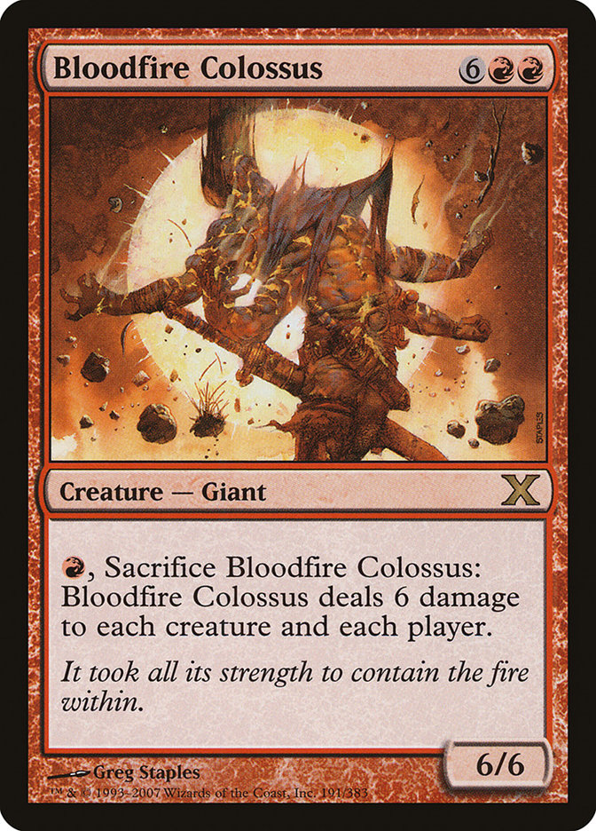 Bloodfire Colossus [Tenth Edition] | Good Games Cannington