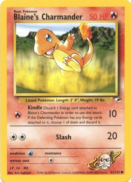 Blaine's Charmander (61/132) [Gym Heroes Unlimited] | Good Games Cannington