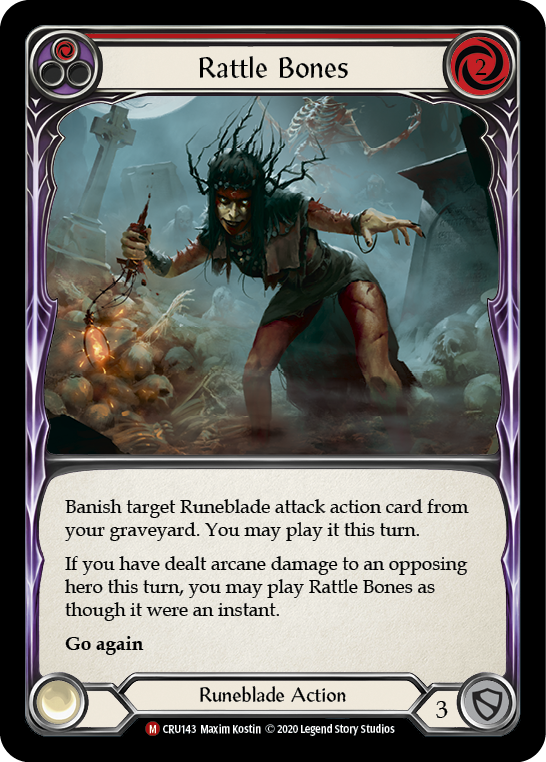 Rattle Bones [CRU143] 1st Edition Rainbow Foil | Good Games Cannington
