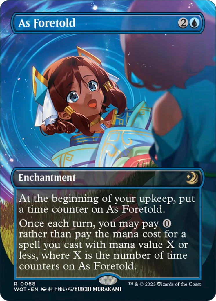 As Foretold (Anime Borderless) [Wilds of Eldraine: Enchanting Tales] | Good Games Cannington