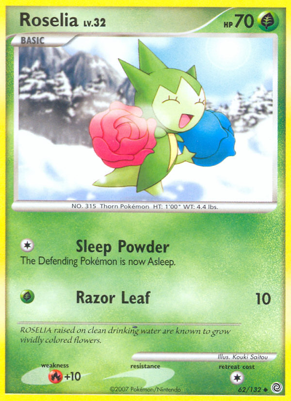 Roselia (62/132) [Diamond & Pearl: Secret Wonders] | Good Games Cannington