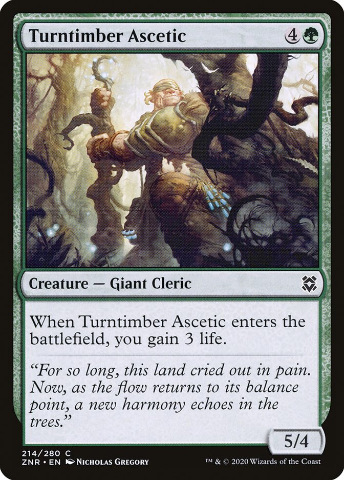Turntimber Ascetic [Zendikar Rising] | Good Games Cannington