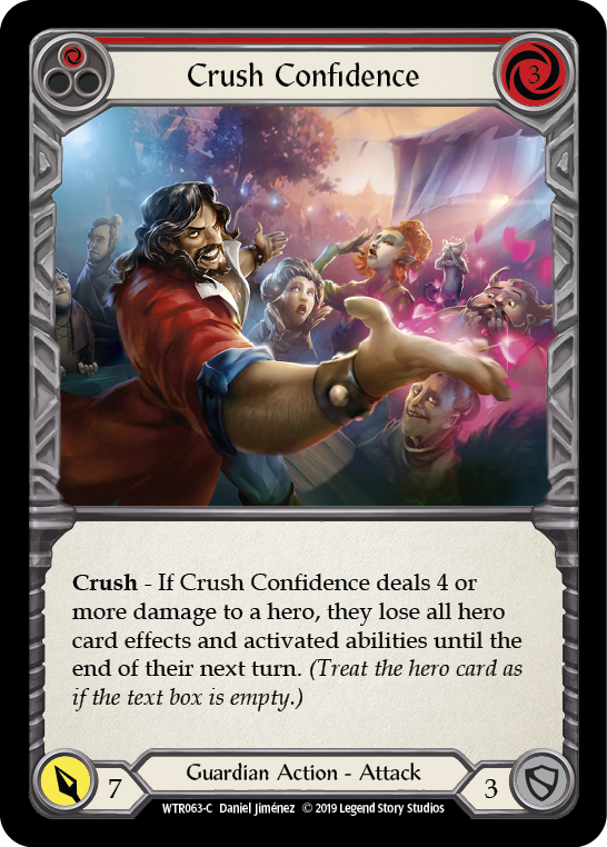 Crush Confidence (Red) [WTR063-C] Alpha Print Rainbow Foil | Good Games Cannington