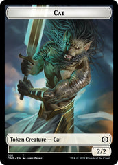 Bird // Cat Double-Sided Token [Phyrexia: All Will Be One Commander Tokens] | Good Games Cannington