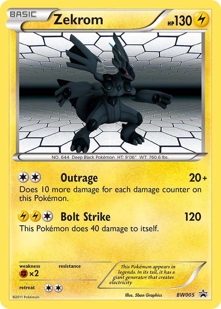 Zekrom (BW005) [Black & White: Black Star Promos] | Good Games Cannington
