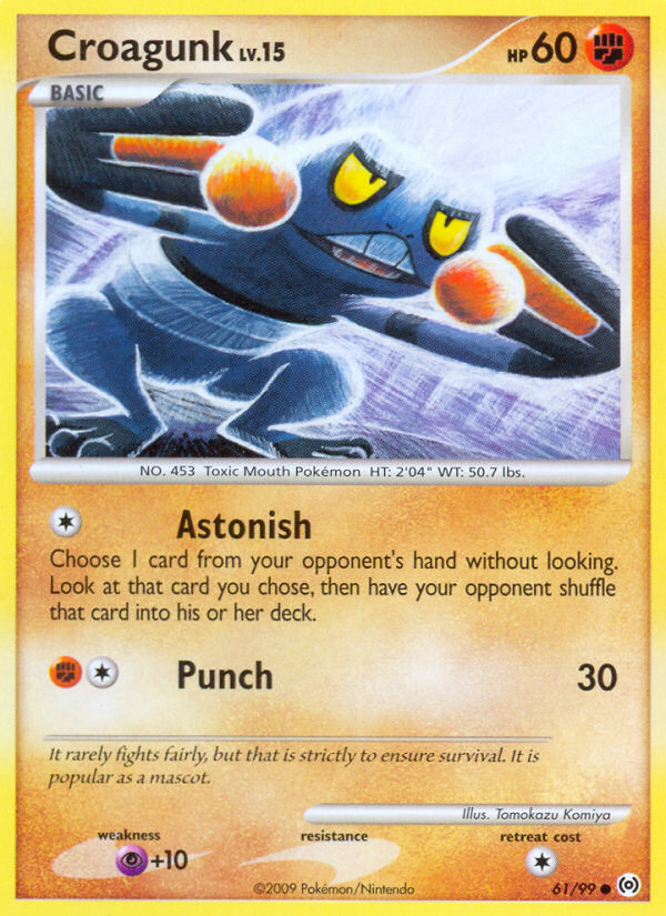 Croagunk (61/99) [Platinum: Arceus] | Good Games Cannington