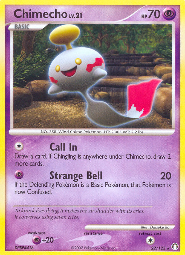 Chimecho (22/123) [Diamond & Pearl: Mysterious Treasures] | Good Games Cannington