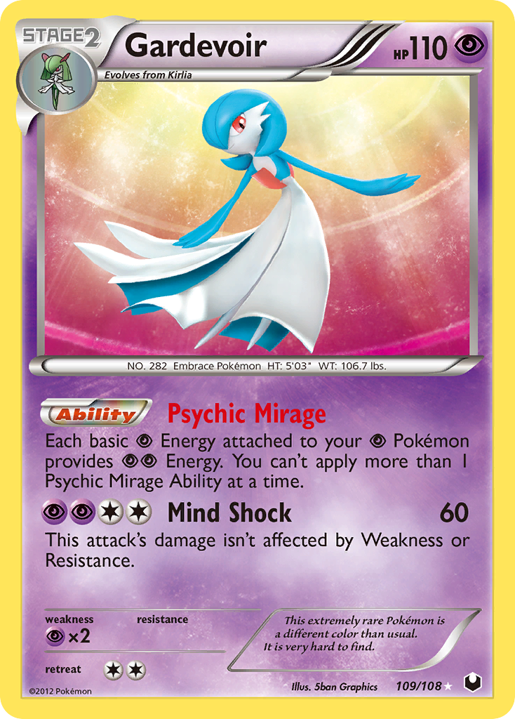 Gardevoir (109/108) [Black & White: Dark Explorers] | Good Games Cannington
