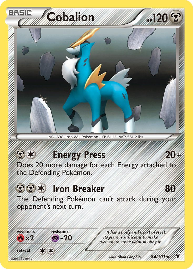 Cobalion (84/101) (Battle Arena Deck Exclusive) (Theme Deck Exclusive) [Black & White: Noble Victories] | Good Games Cannington