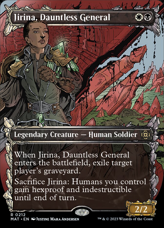 Jirina, Dauntless General (Showcase Halo Foil) [March of the Machine: The Aftermath] | Good Games Cannington