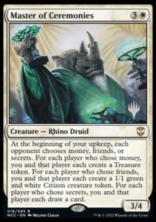 Master of Ceremonies (Promo Pack) [Streets of New Capenna Commander Promos] | Good Games Cannington