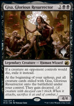 Gisa, Glorious Resurrector (Promo Pack) [Innistrad: Midnight Hunt Promos] | Good Games Cannington