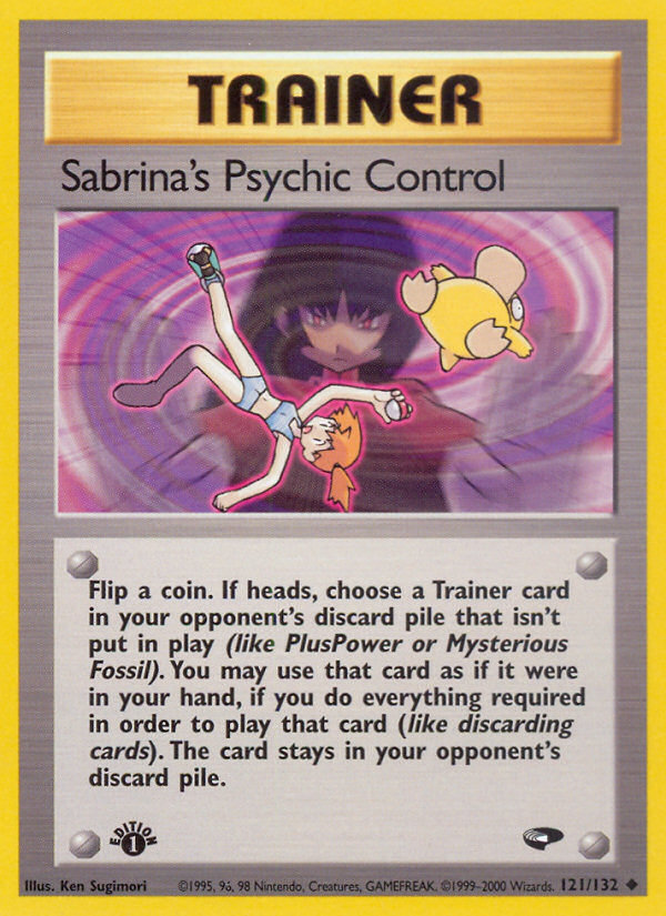 Sabrina's Psychic Control (121/132) [Gym Challenge 1st Edition] | Good Games Cannington