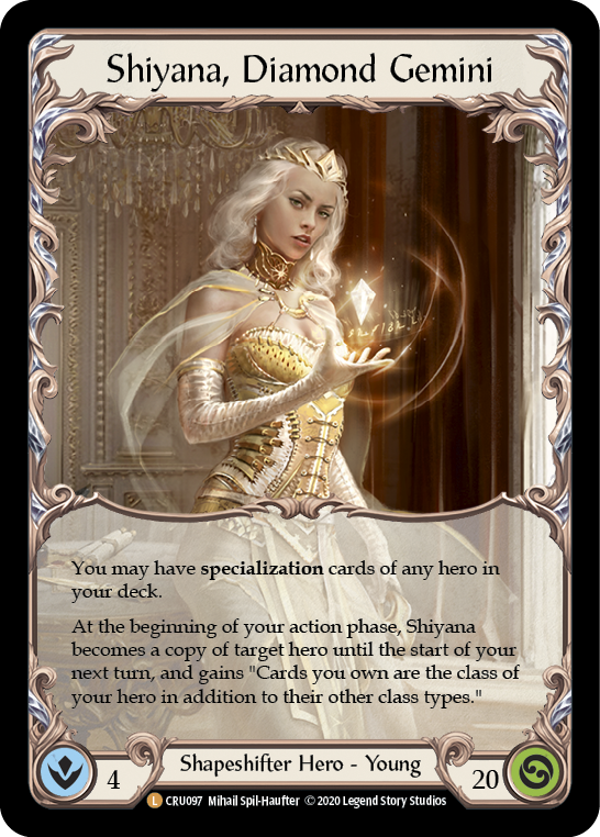 Shiyana, Diamond Gemini [CRU097] 1st Edition Cold Foil | Good Games Cannington