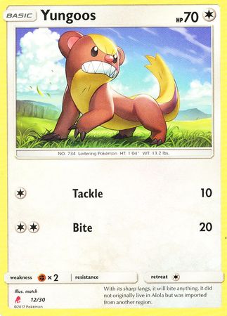 Yungoos (12/30) [Sun & Moon: Trainer Kit - Lycanroc] | Good Games Cannington