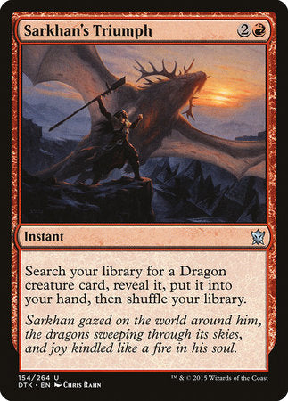 Sarkhan's Triumph [Dragons of Tarkir] | Good Games Cannington