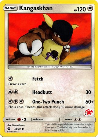 Kangaskhan (55/70) (Charizard Stamp #4) [Battle Academy 2020] | Good Games Cannington