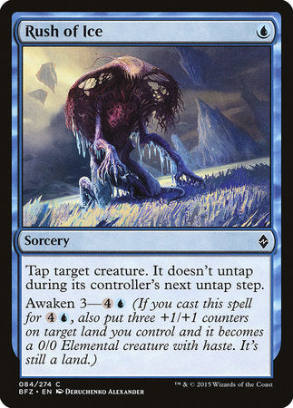 Rush of Ice [Battle for Zendikar] | Good Games Cannington