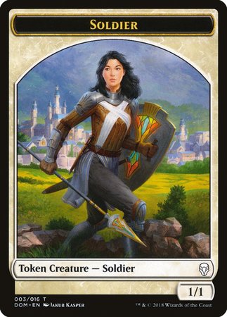 Soldier Token [Dominaria Tokens] | Good Games Cannington