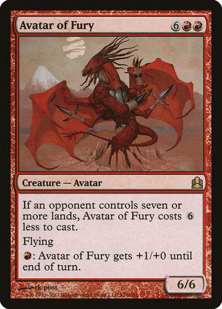 Avatar of Fury [Commander 2011] | Good Games Cannington