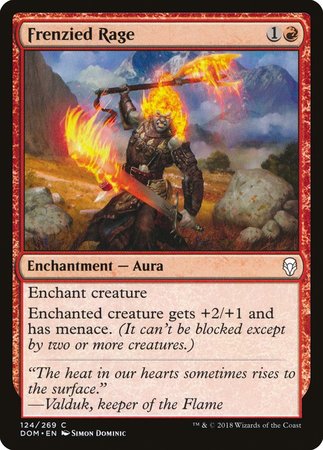 Frenzied Rage [Dominaria] | Good Games Cannington