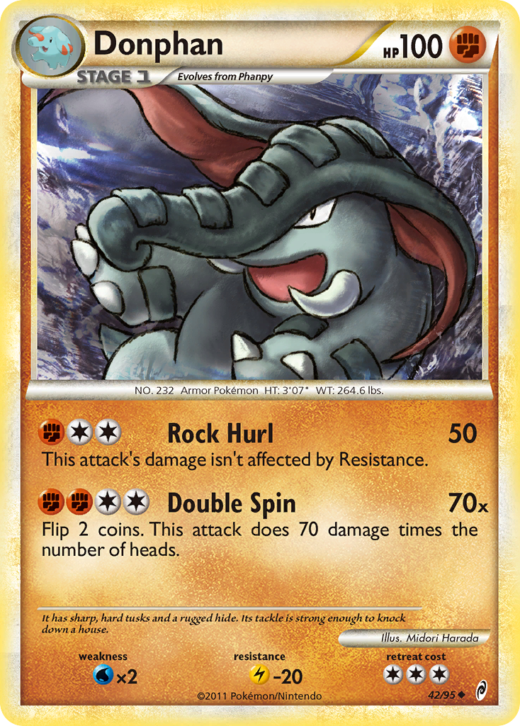 Donphan (42/95) [HeartGold & SoulSilver: Call of Legends] | Good Games Cannington