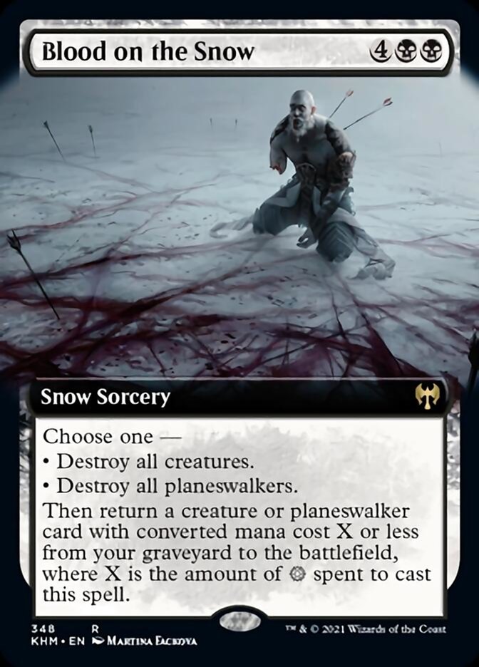 Blood on the Snow (Extended Art) [Kaldheim] | Good Games Cannington