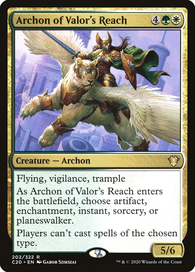 Archon of Valor's Reach [Commander 2020] | Good Games Cannington