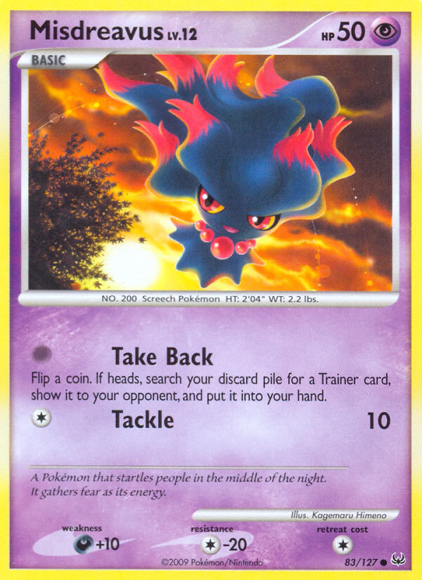 Misdreavus (83/127) [Platinum: Base Set] | Good Games Cannington