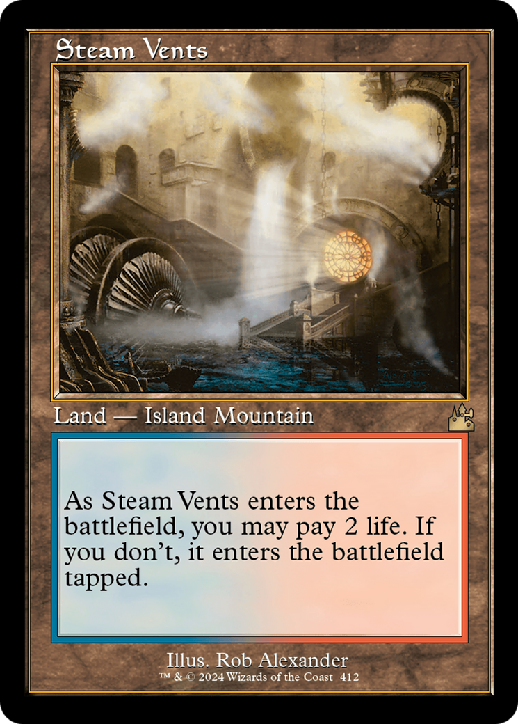 Steam Vents (Retro) [Ravnica Remastered] | Good Games Cannington