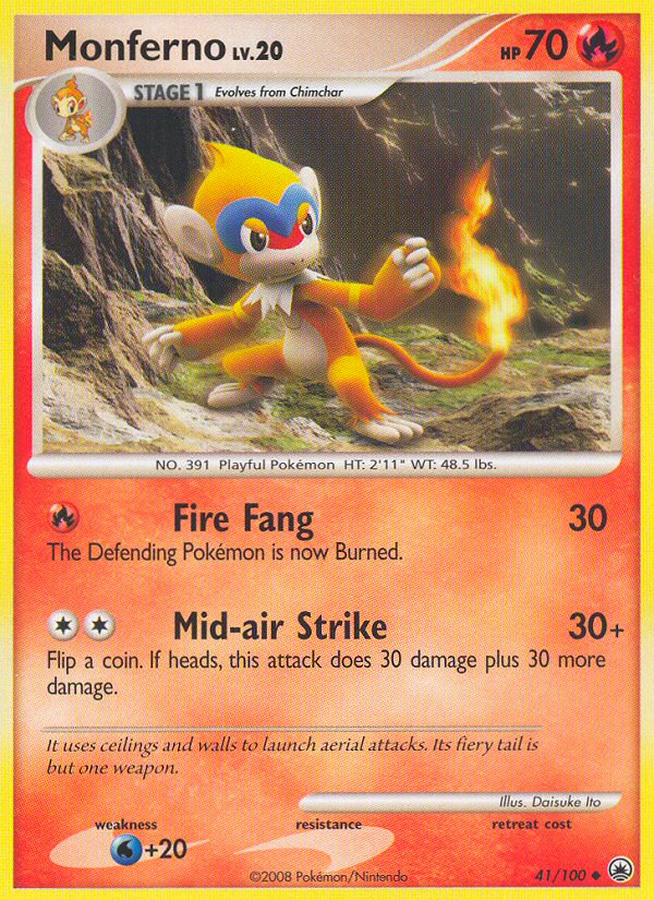 Monferno (41/100) [Diamond & Pearl: Majestic Dawn] | Good Games Cannington