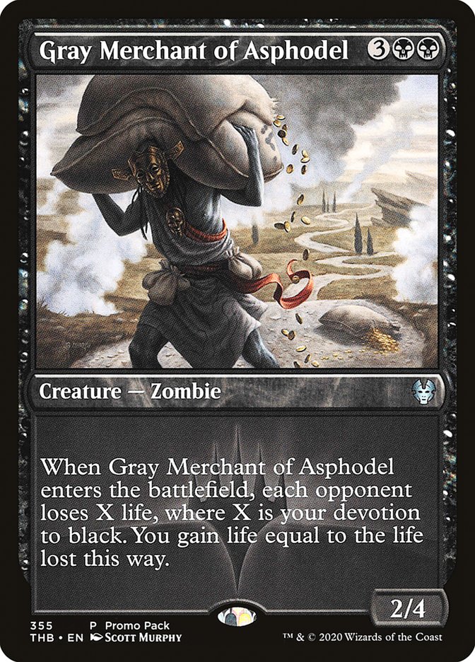 Gray Merchant of Asphodel (Promo Pack) [Theros Beyond Death Promos] | Good Games Cannington