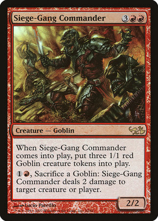 Siege-Gang Commander [Duel Decks: Elves vs. Goblins] | Good Games Cannington