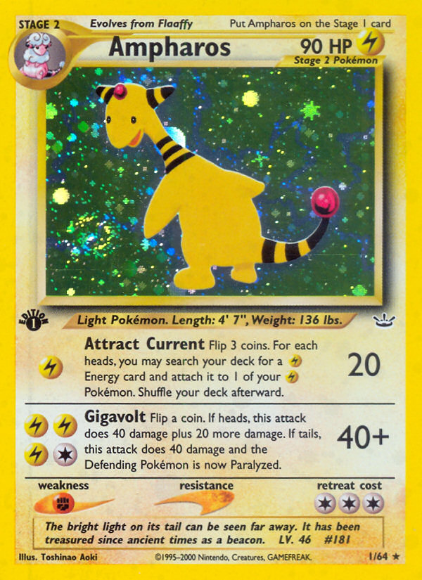 Ampharos (1/64) [Neo Revelation 1st Edition] | Good Games Cannington