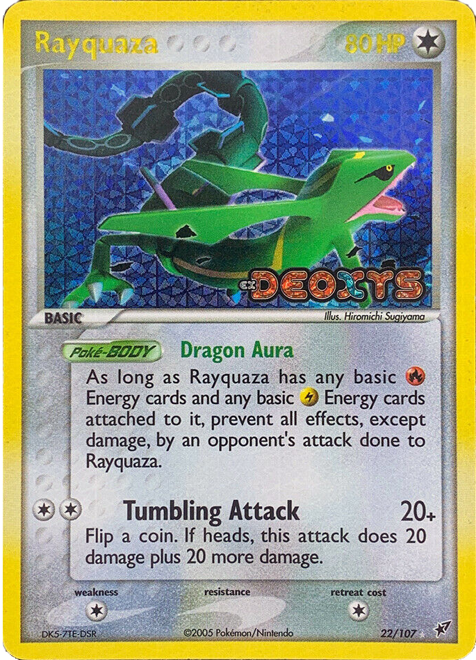 Rayquaza (22/107) (Stamped) [EX: Deoxys] | Good Games Cannington